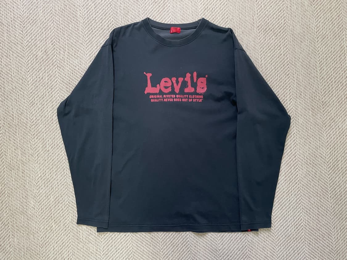 빈티지 Levis 리바이스 그래픽 긴팔티셔츠  상품이미지1