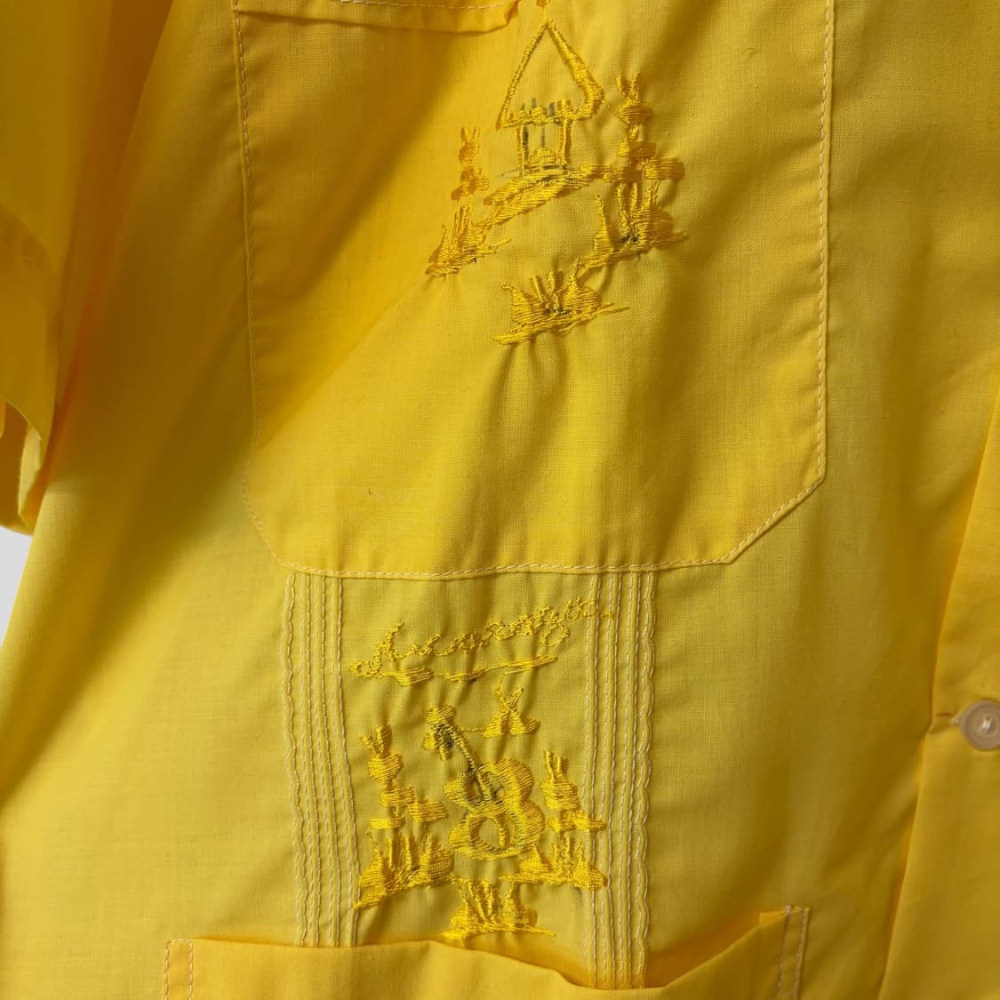 (M)빈티지 구아야베라 쿠바 반팔셔츠 상품이미지5