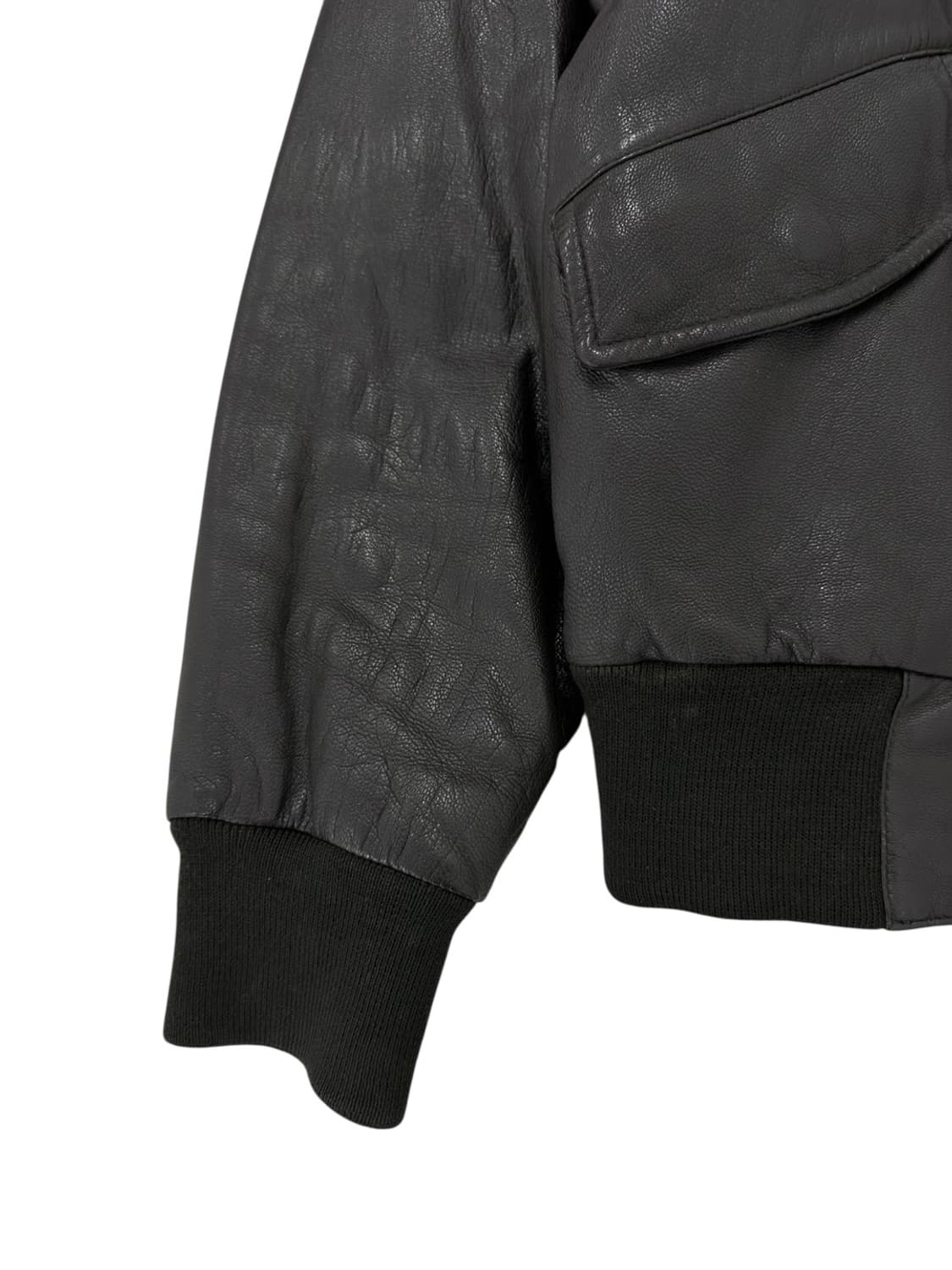 90s 한국군 양가죽 레더자켓 (3)  상품이미지5