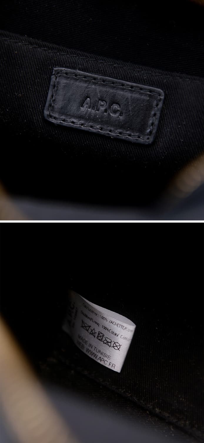 아페쎄 (A.P.C) 하프문백 블랙 바게타 가죽 숄더.크로스 상품이미지10