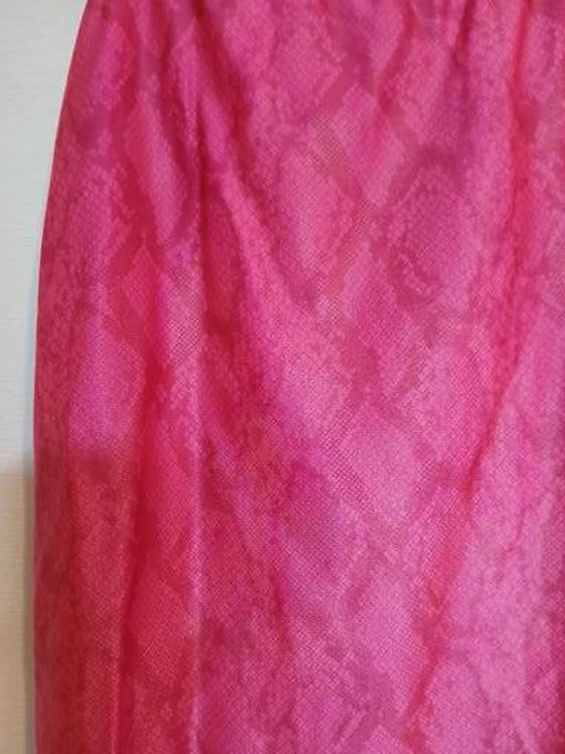 섹시 홀복 파티 클럽룩 슬림핏 레이스 미디 스커트 뱀피 슬립 유니크 치마 상품이미지2