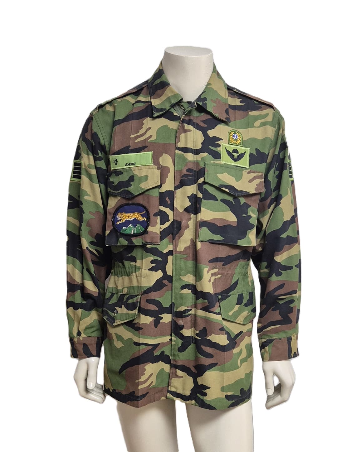 육군 구형 3공수특전여단 병장 중기형 야전상의 전투복 상의 자켓 (L) 상품이미지1