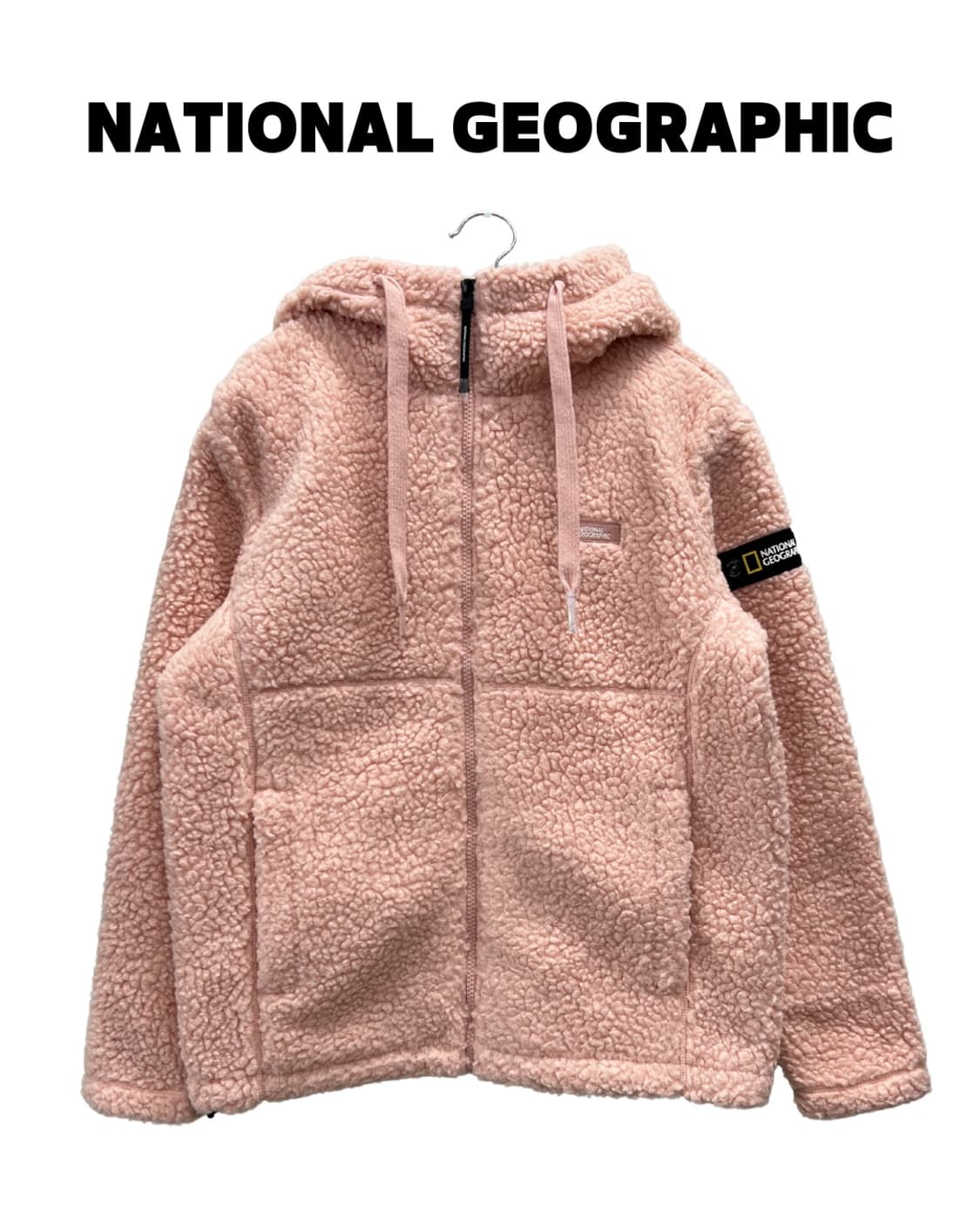 내셔널지오그래픽 셰르파 플리스 뽀글이 자켓 베이비핑크 상품이미지1