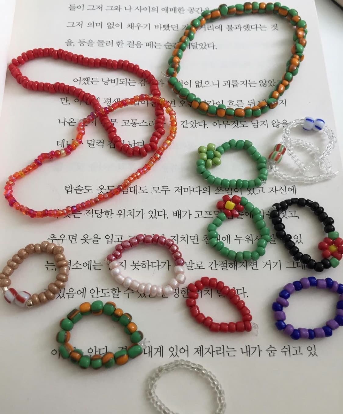 빈티지 비즈 반지 상품이미지1