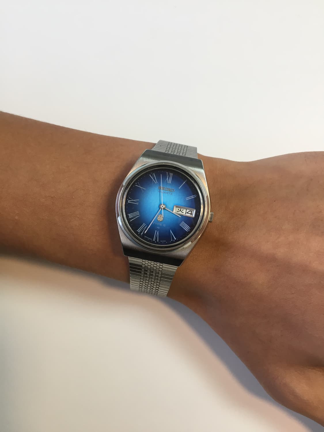 70s seiko type 2 blue roman index quartz 상품이미지4