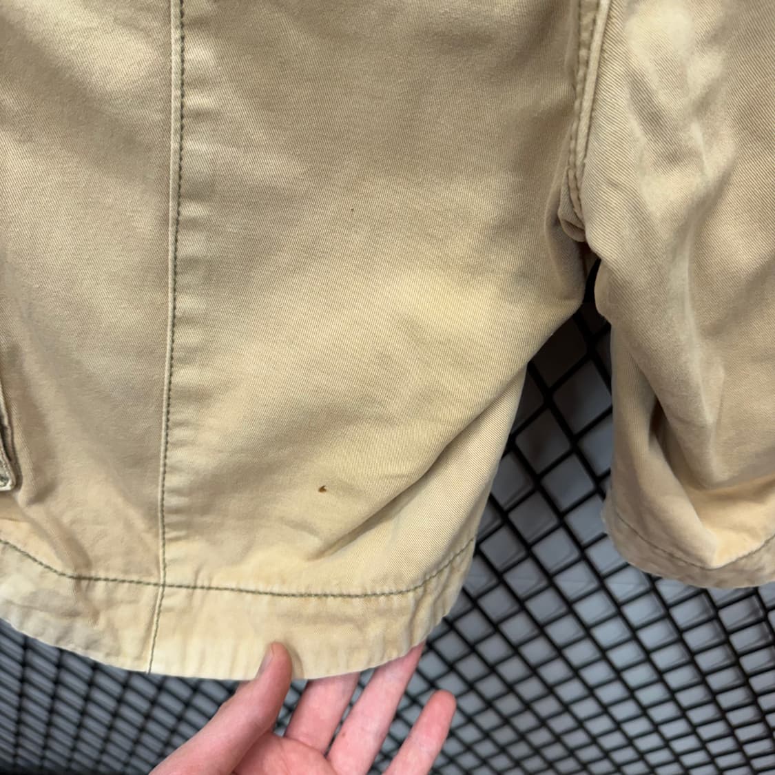 USA VINTAGE 카고 반바지 전면 미니 포켓 포인트 베이지 상품이미지7