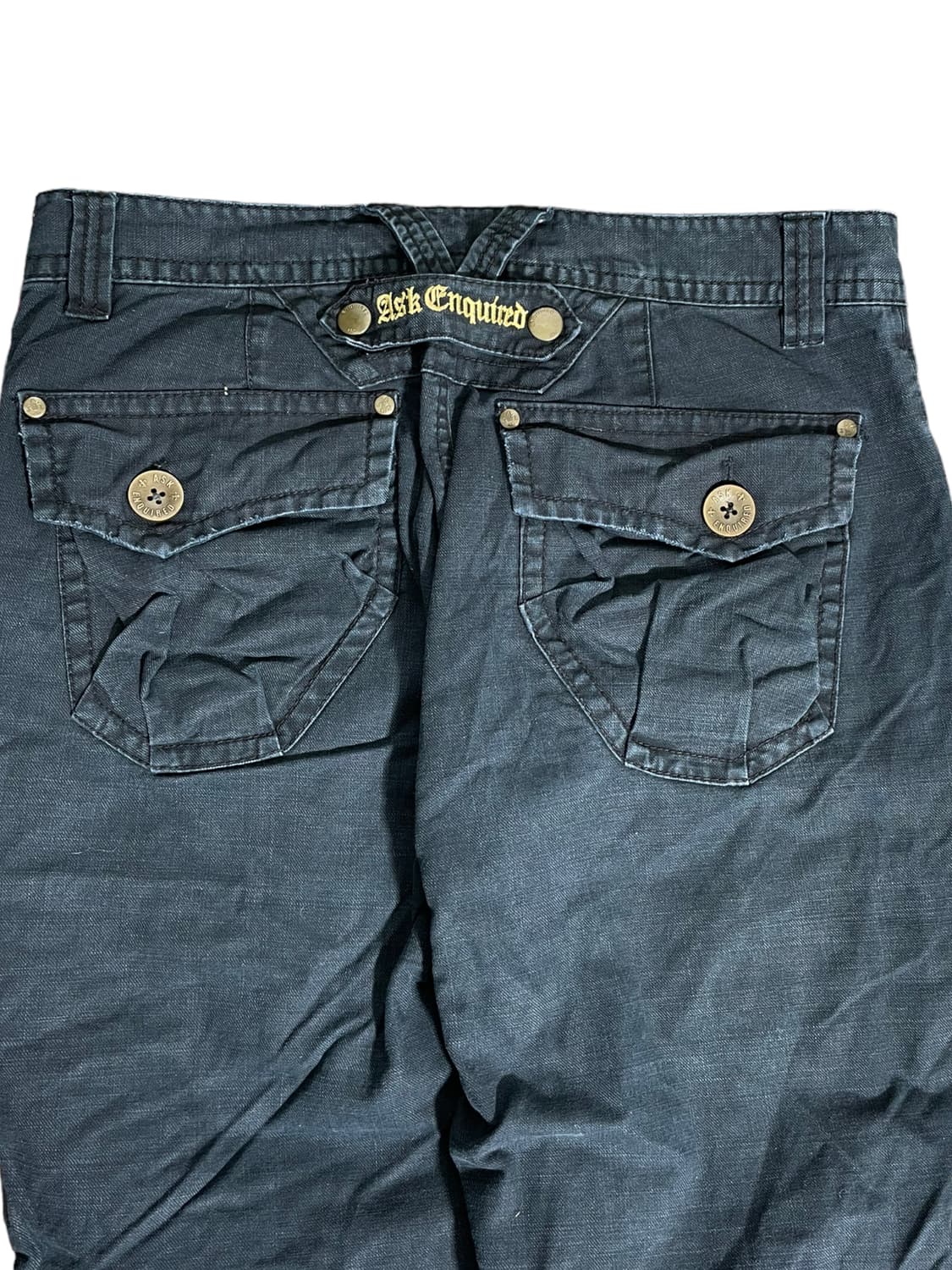 ASK 네이비 카고 코튼팬츠 32 상품이미지4