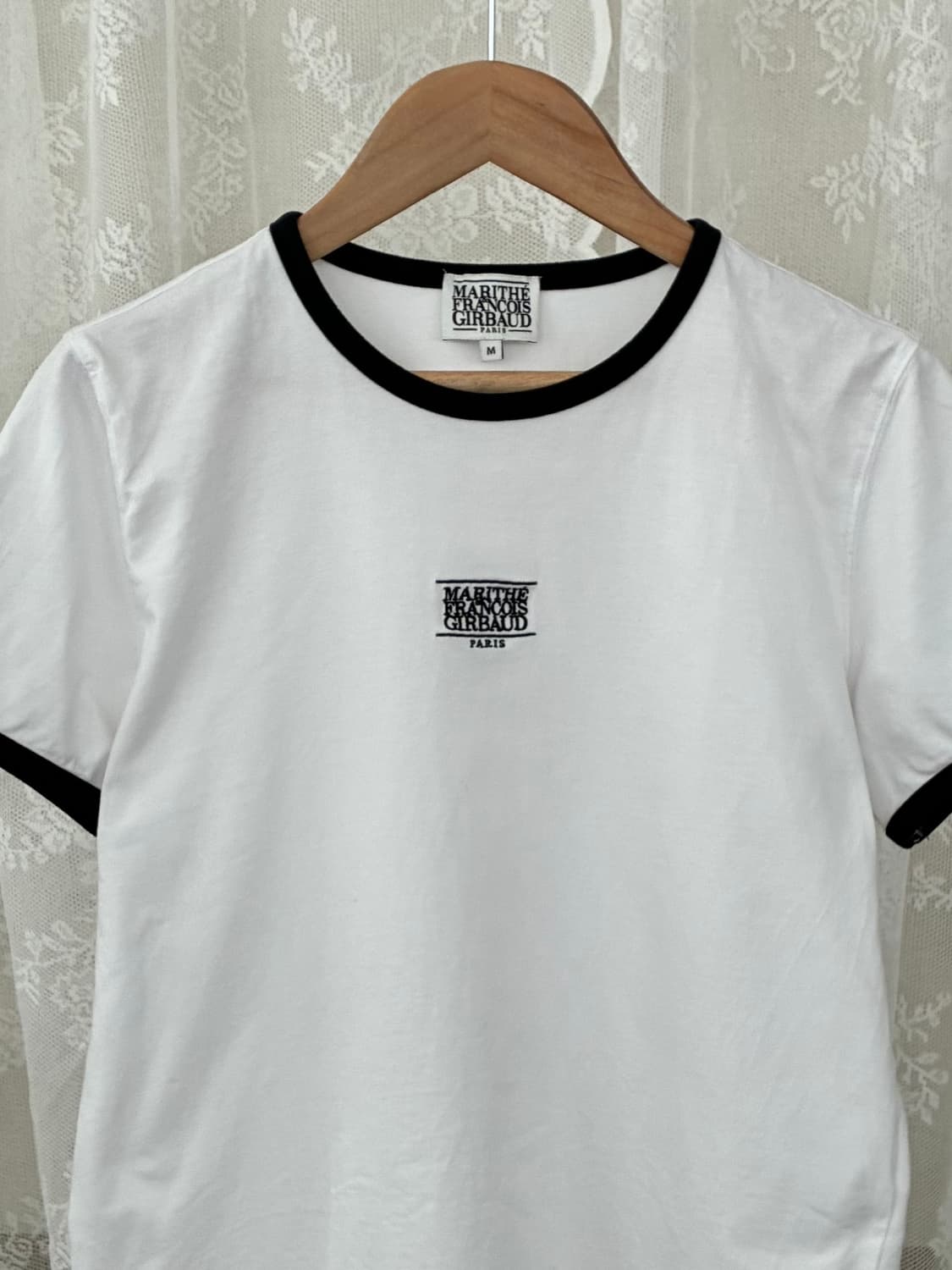 M) 마리떼 프랑소와 저버 링거 반팔 티셔츠 화이트 상품이미지3
