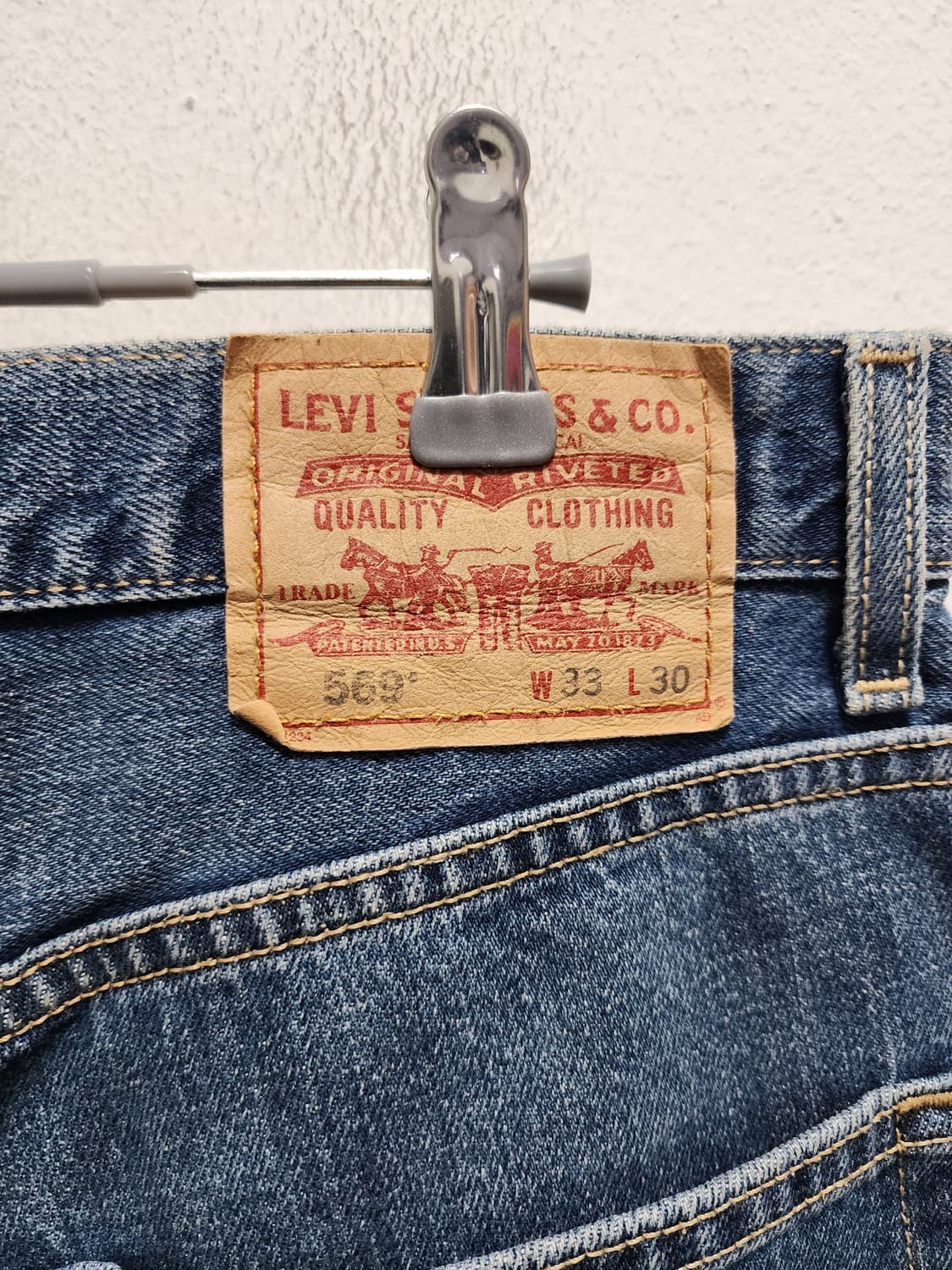 90s 리바이스 멕시코산 569 루즈스트레이트 청바지 상품이미지4