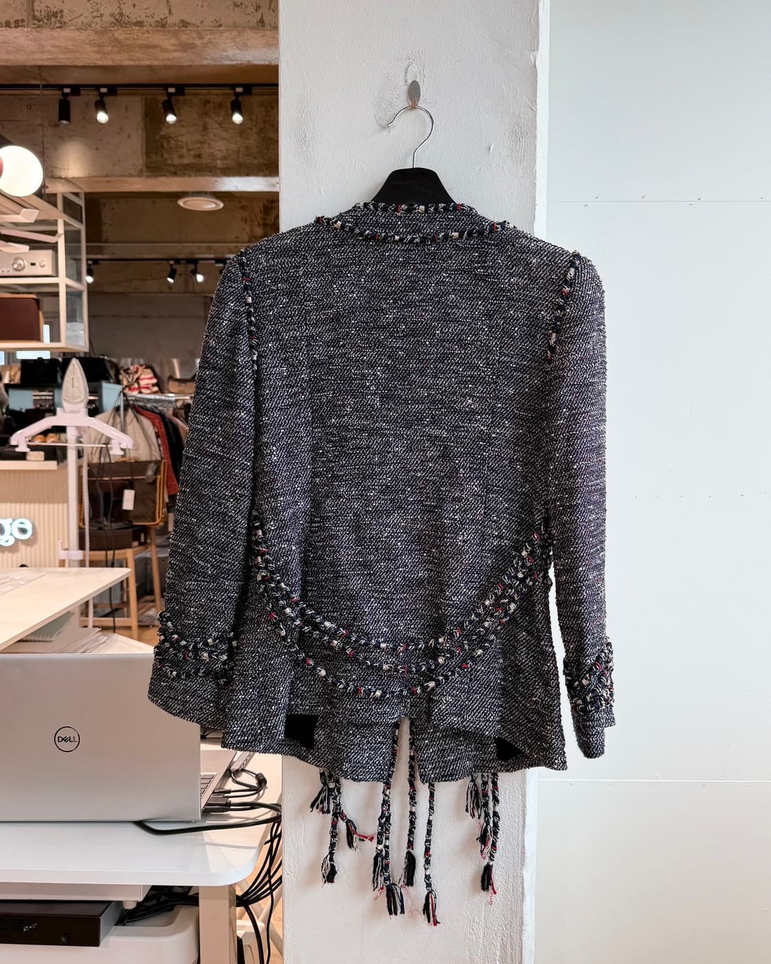 샤넬 네이비 2010ss 트위드 자켓 상품이미지7