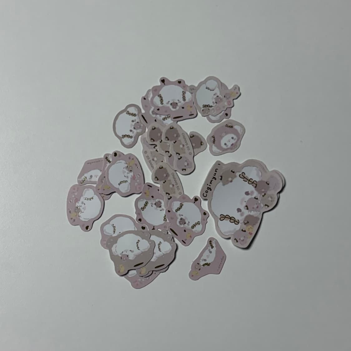 산리오 100개 스티커 2종/산리오 입체 스티커 3종/코기뮹 조각 스티커 상품이미지5