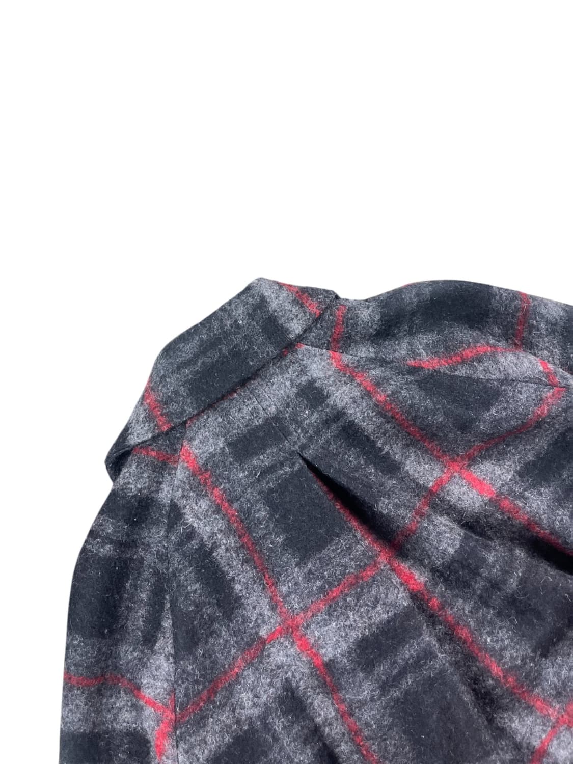 Vintage 체크 패턴 울 혼방 자켓  상품이미지4