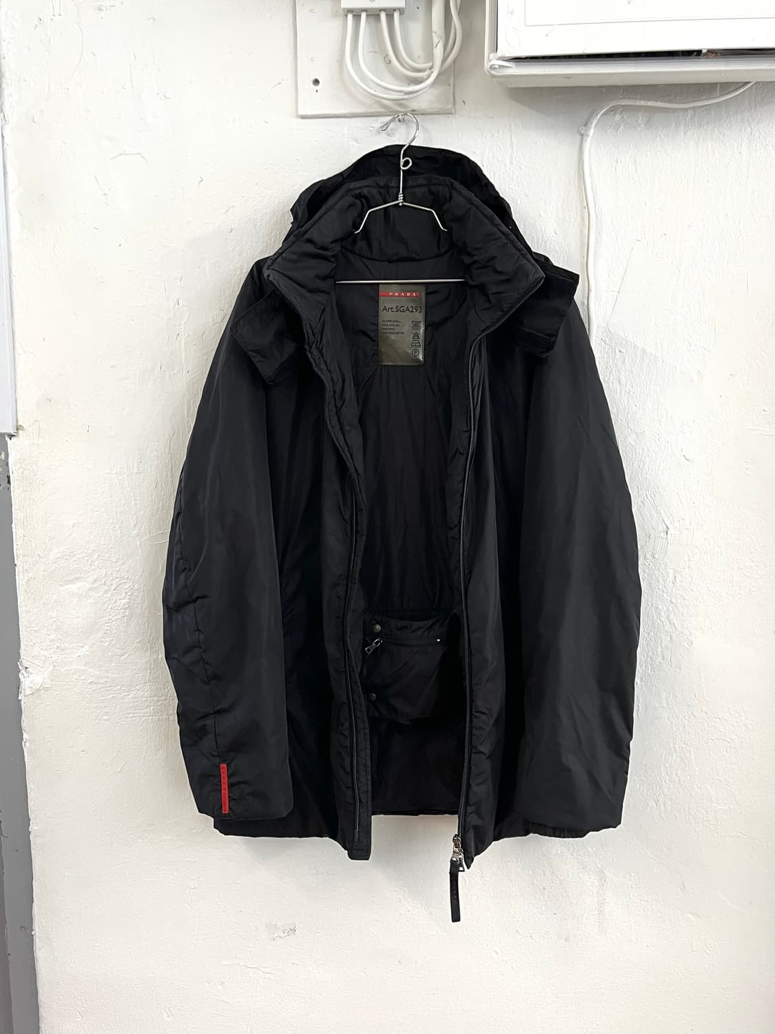 프라다 스포츠 유틸리티 후드 패디드 코트 상품이미지5