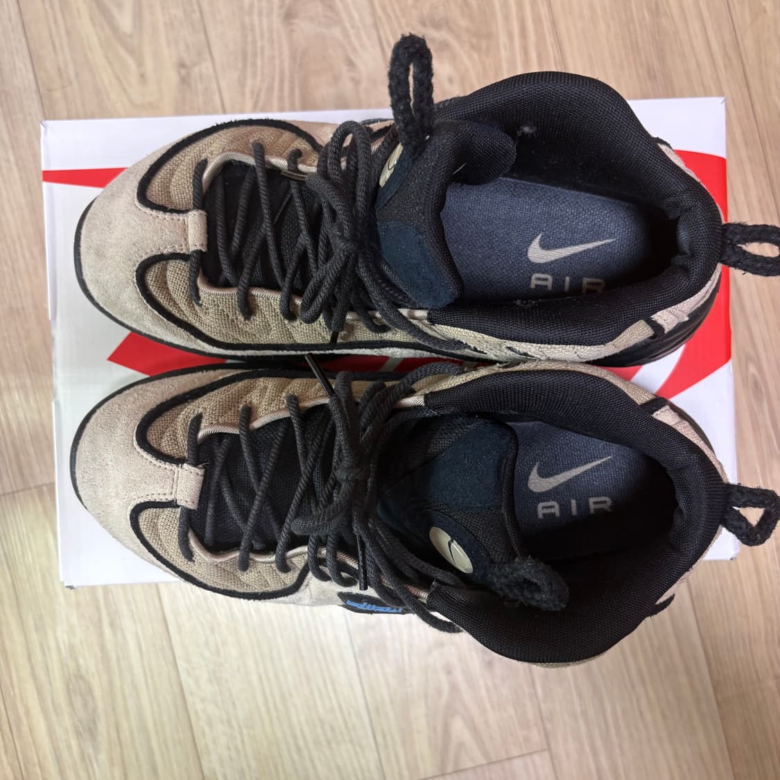 나이키 x 스투시 에어 페니 2 라탄 앤 라임스톤 상품이미지2