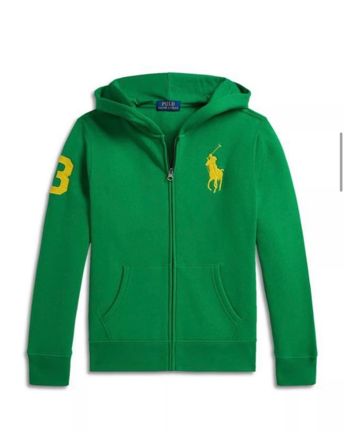 폴로 빅포니 성조기 후드집업 그린 상품이미지1