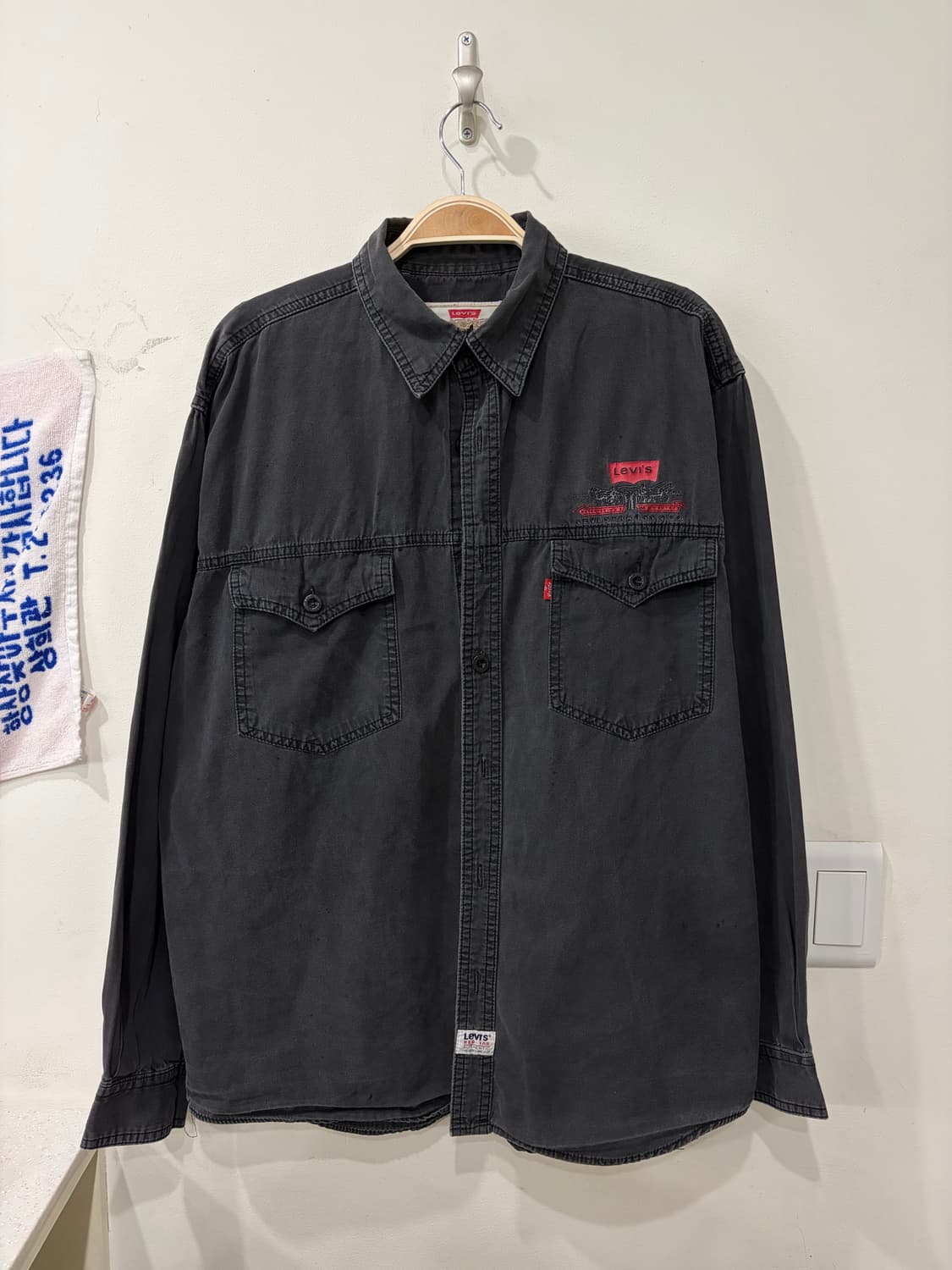 118. 리바이스 빈티지 블랙 셔츠 상품이미지1