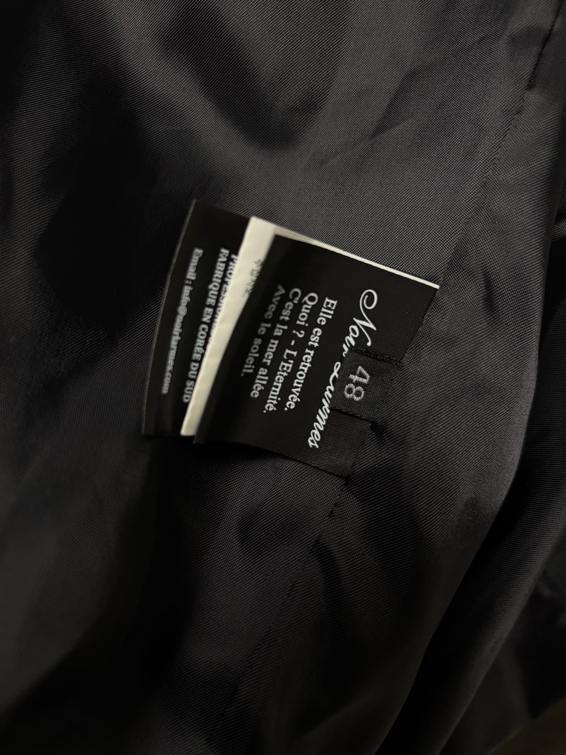 느와르 라르메스 하이넥 자켓 48 상품이미지6