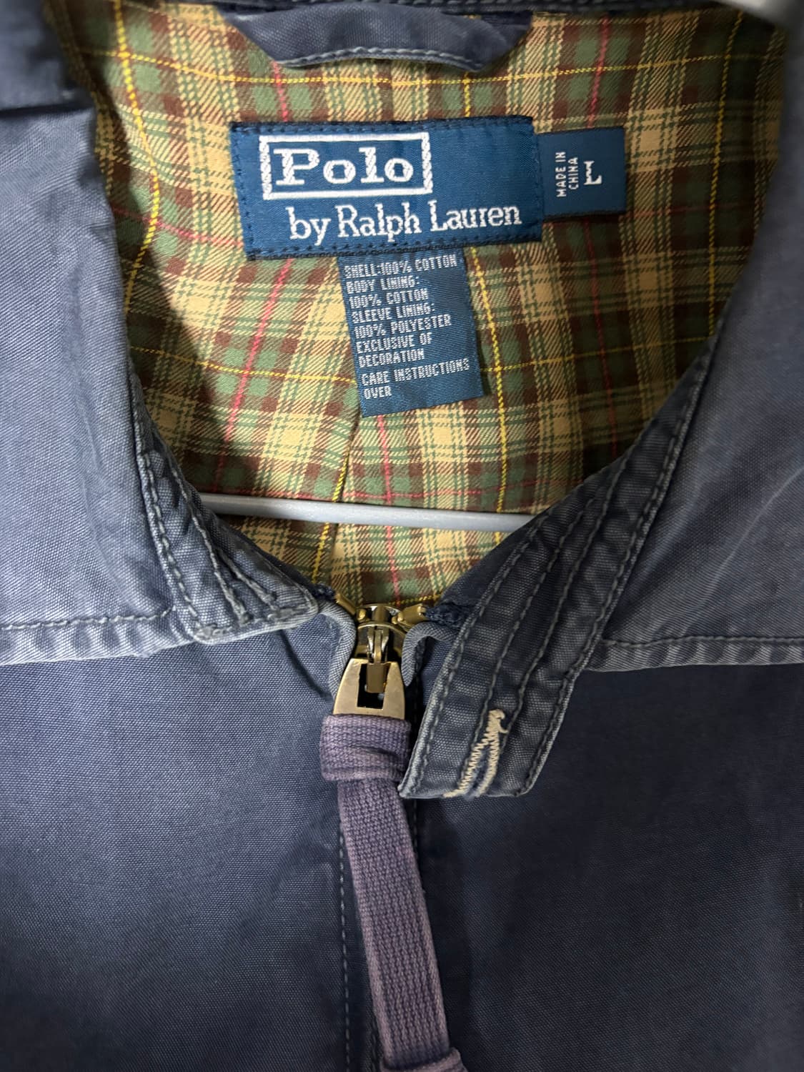 폴로 랄프로렌 네이비 블루종 자켓 스윙탑 L사 상품이미지3