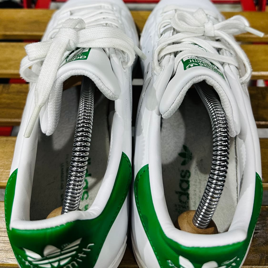 270) 아디다스 운동화 남성 남자 신발 스탠스미스 화이트 그린 상품이미지5