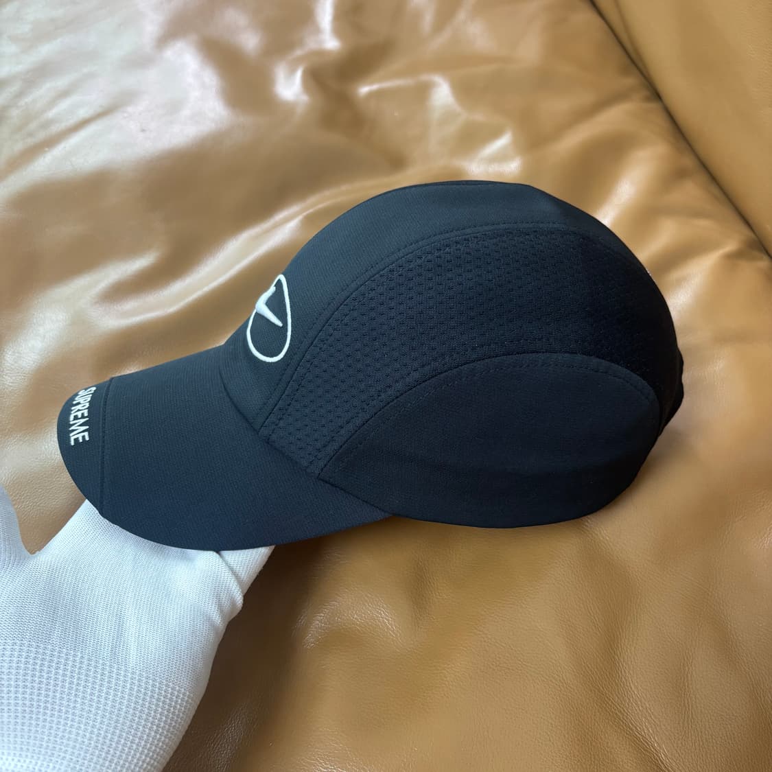 슈프림 나이키 러닝햇 캠프캡 모자 25ss 블랙 상품이미지4