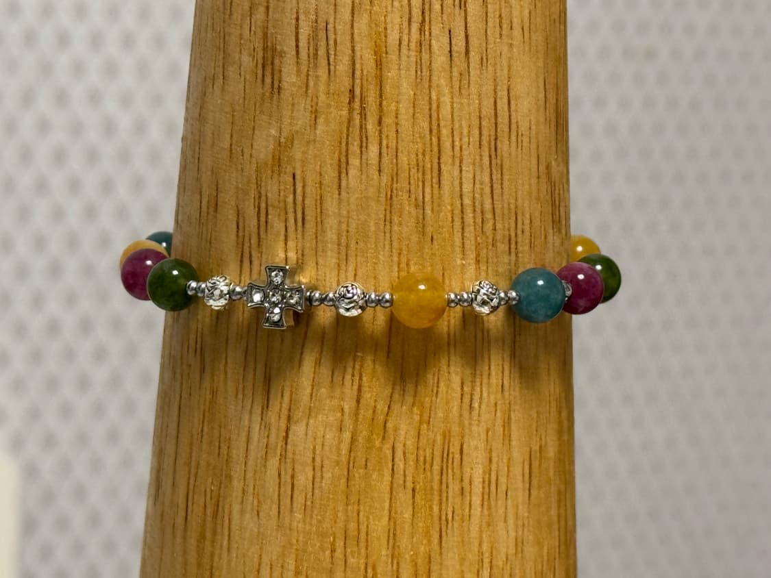 천연석 토르마린 묵주팔찌 원석팔찌 매듭형 상품이미지2