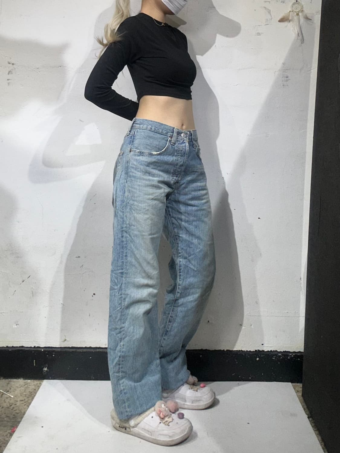 리바이스 501 연청 버터플라이 와이드 데님 팬츠 29 상품이미지1