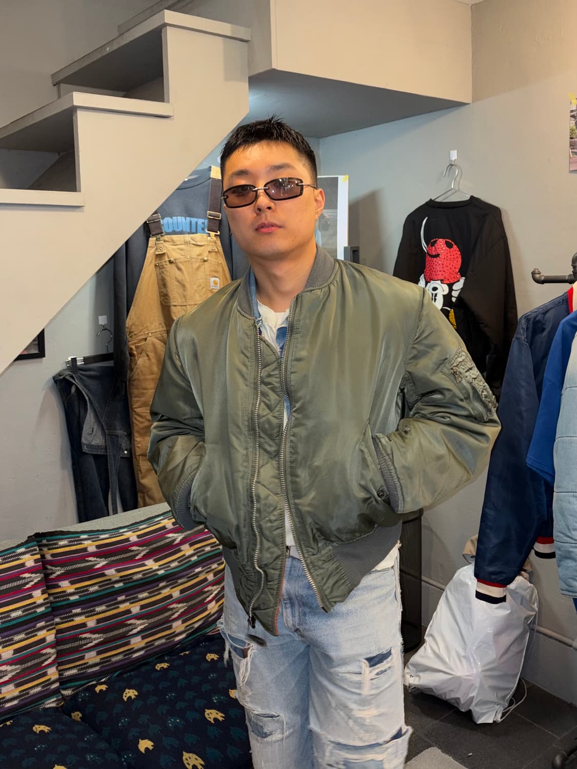 90’s Alpha Industries Ma-1 USA jacket 상품이미지1