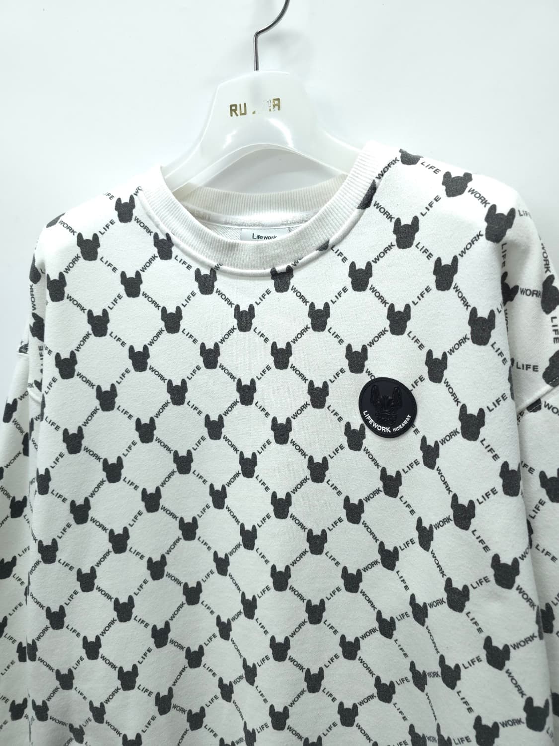 라이프워크(LIFE WORK) 불독 레터링 맨투맨 (55~66) 상품이미지3