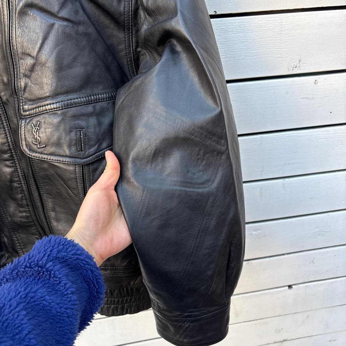 Yves Saint Laurent 입생로랑 레더 가죽 자켓 상품이미지6