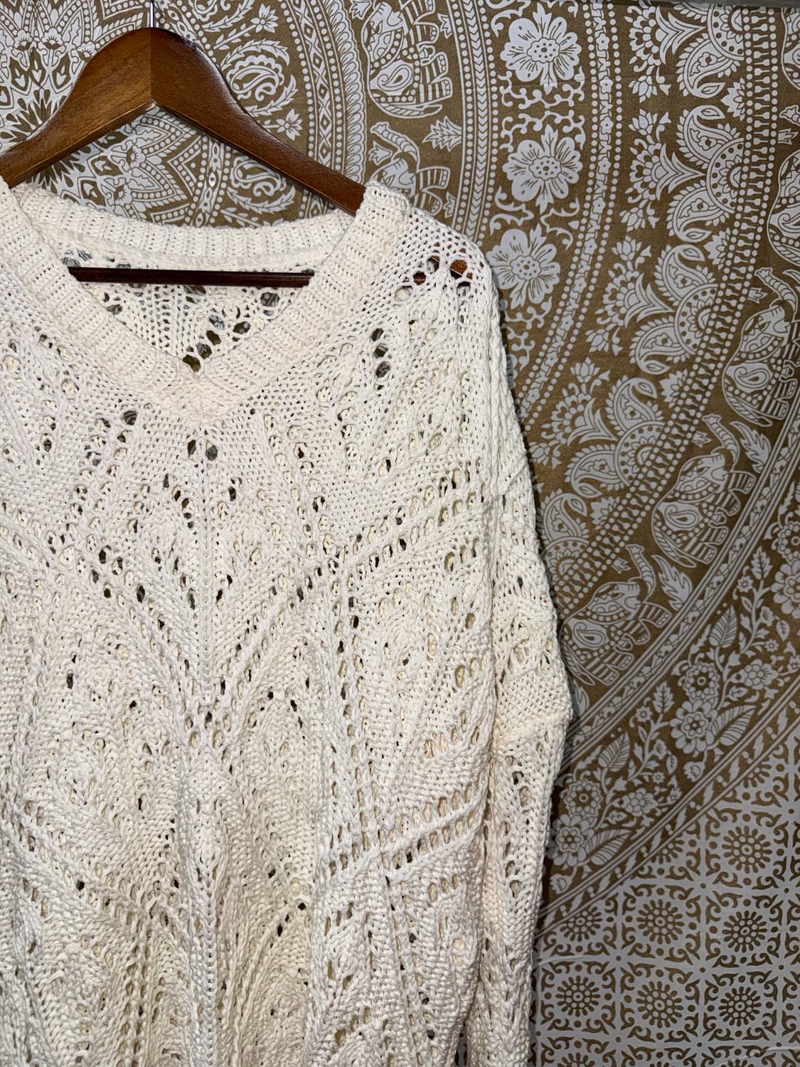 빈티지 여성 그물 니트  상품이미지3