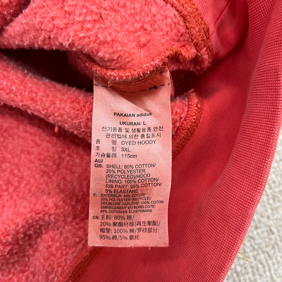 L 아디다스 스몰로고 긴팔 후드티 0202M1 상품이미지3