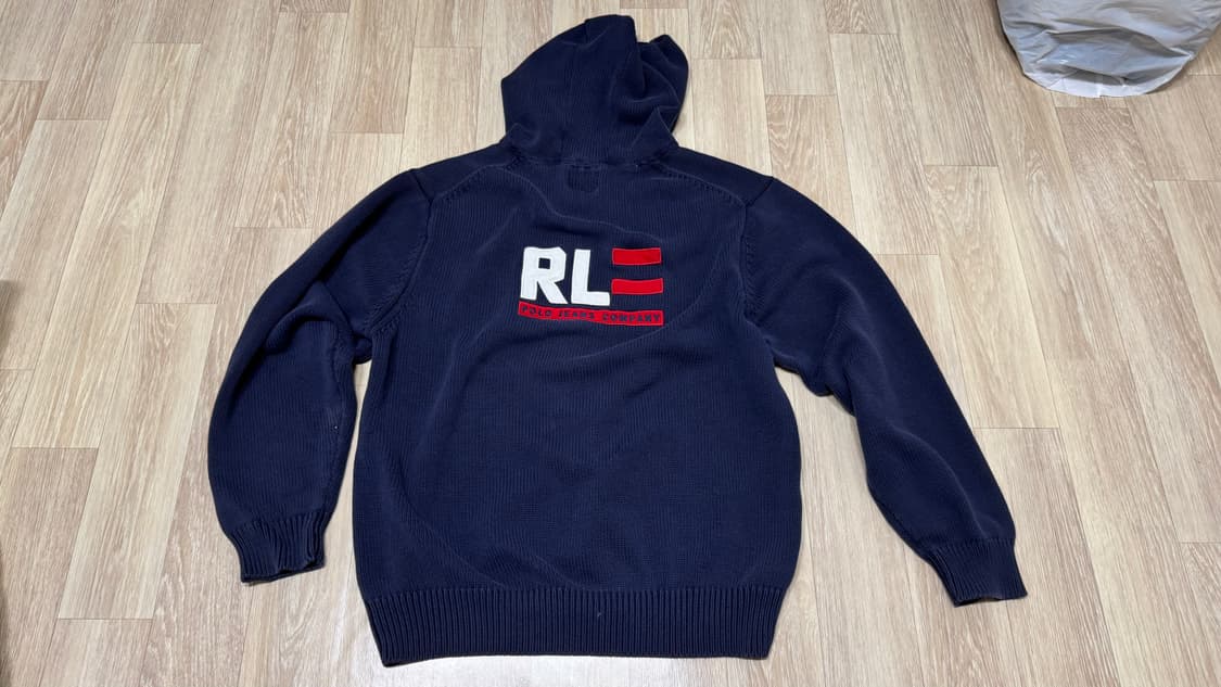 폴로 진스 니트 후드 네이비 상품이미지1