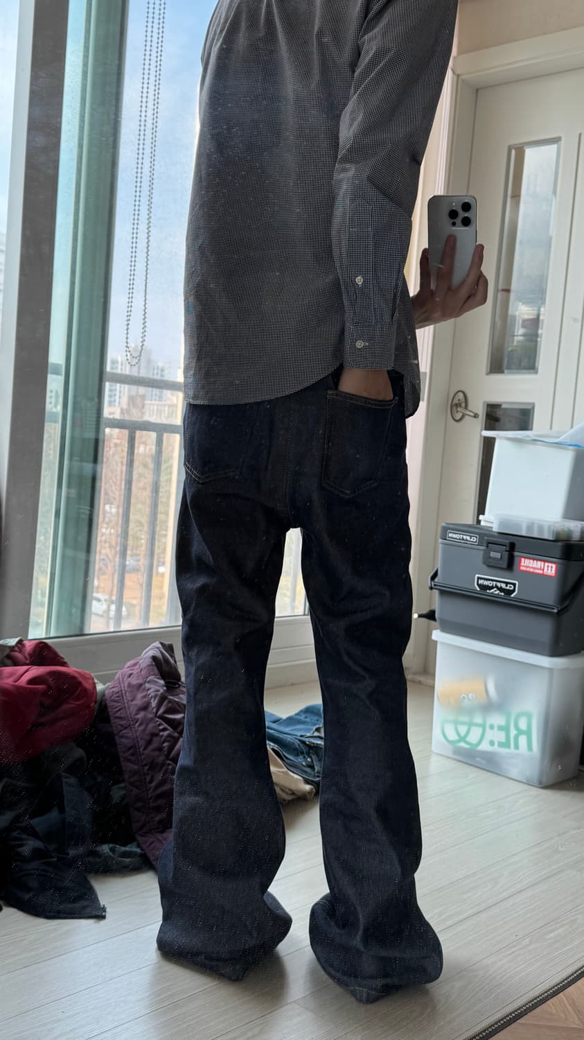 새상품급 DNSR 디엔에스알 플레어 부츠컷 데님팬츠 m 상품이미지3