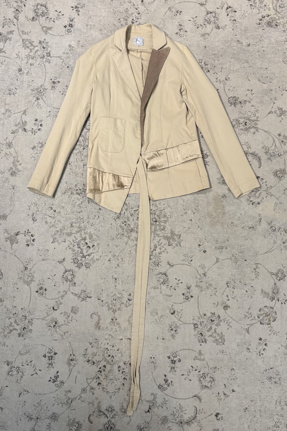 Asymmetric Wrap Blazer Layered Sash 상품이미지5