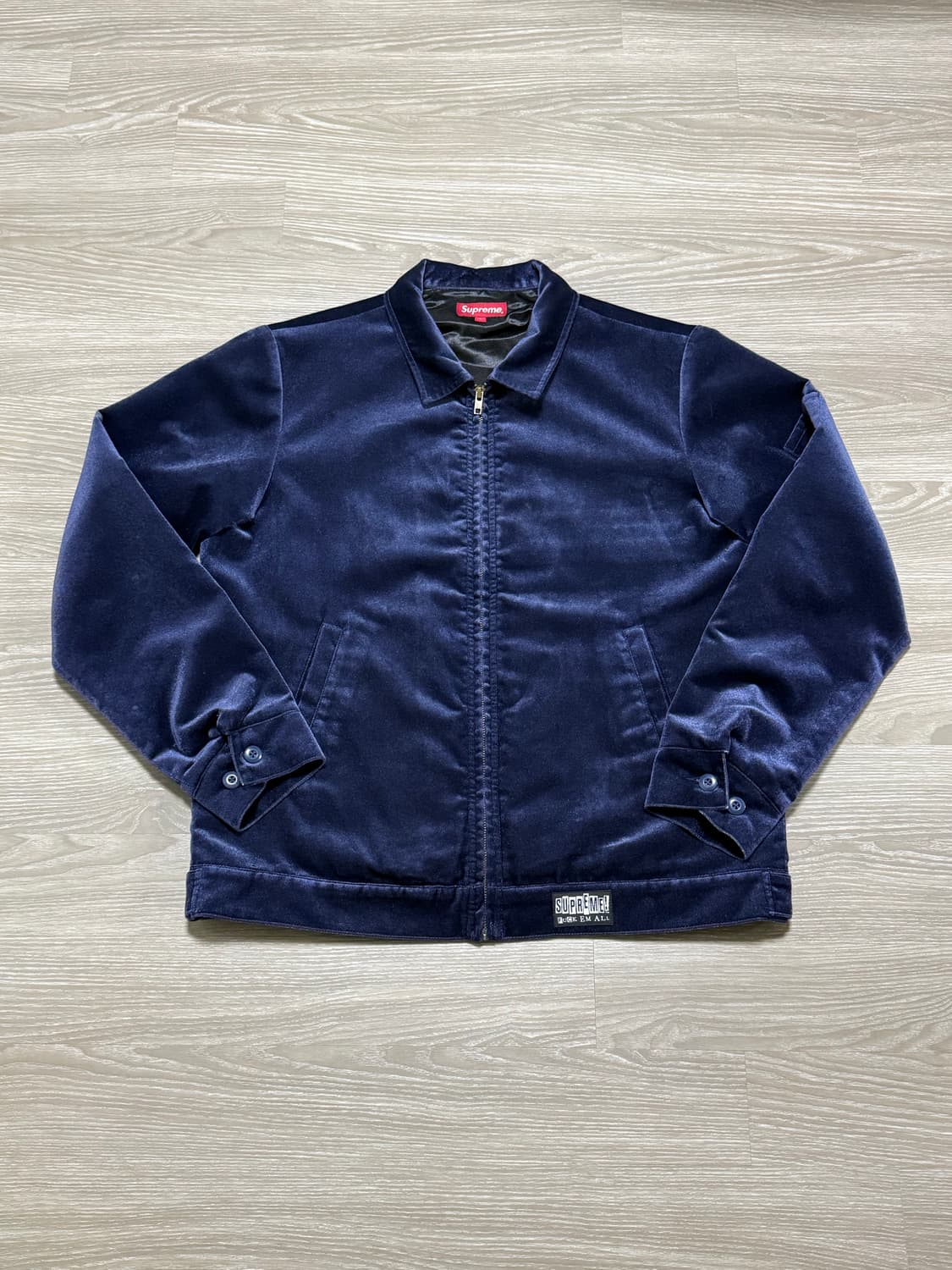 15fw 슈프림 벨벳 워크 자켓 L (스캇, 창모 착용) 상품이미지1