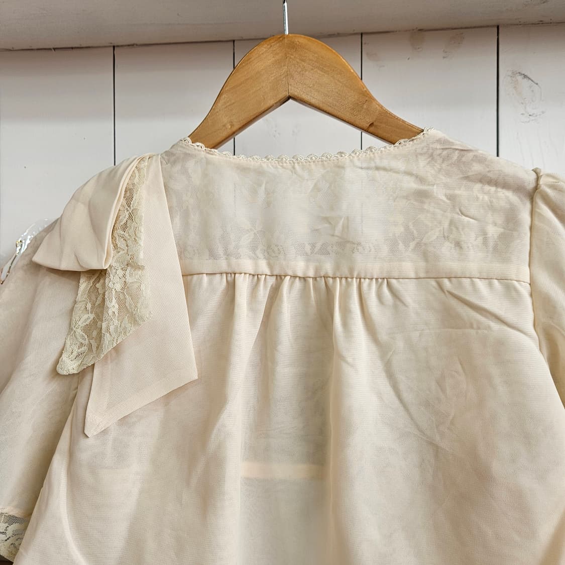 엑시즈팜(Axes Femme) 레이스 쉬폰 리본 볼레로 상품이미지6