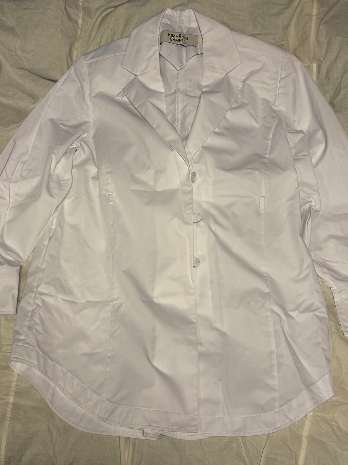 메종 김해김 여성 화이트 코튼 블레이저 (샘플) 상품이미지1