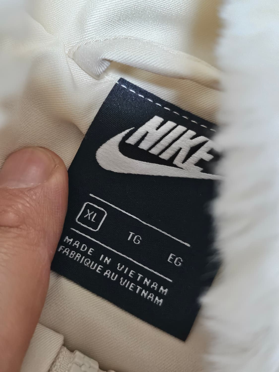 나이키 플리스 퍼 자켓 화이트 XL 상품이미지2