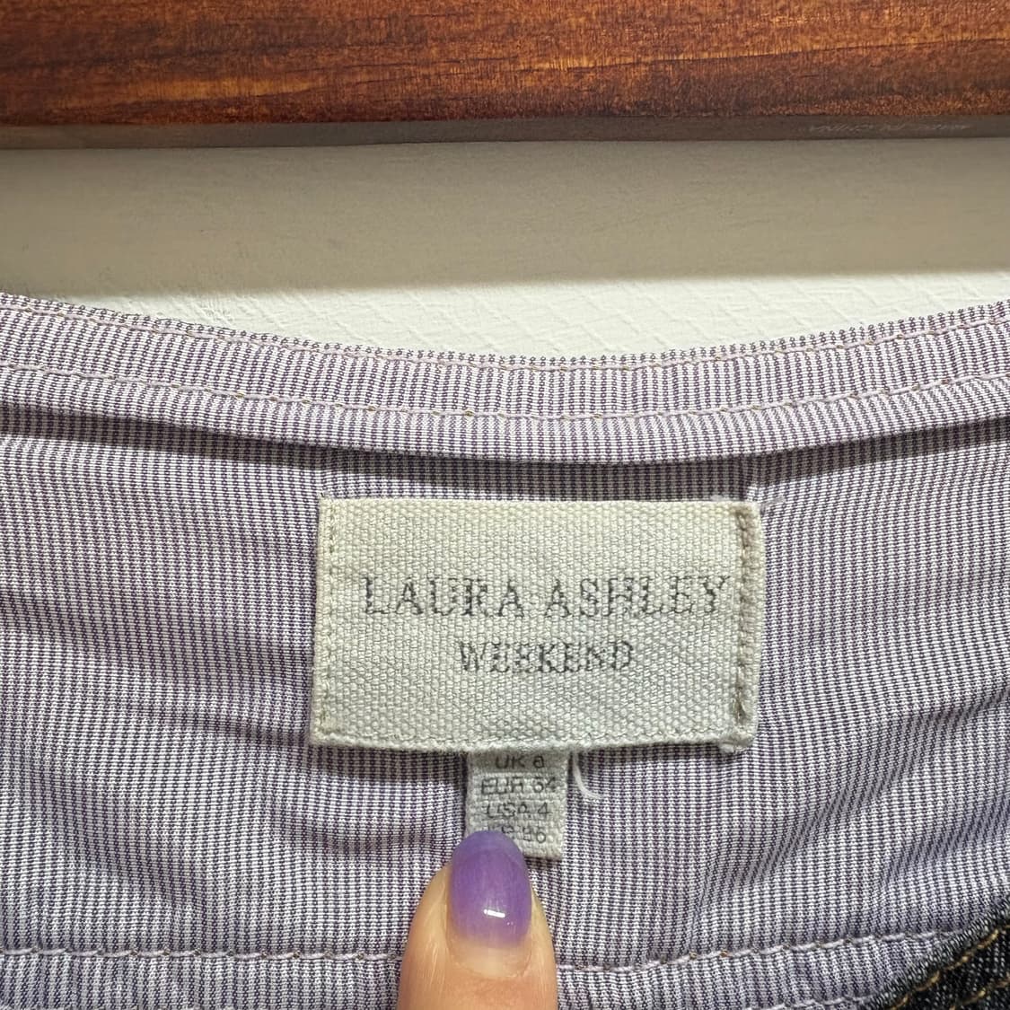 로라애슐리 LAURA ASHLEY 데님 롱 스커트  상품이미지4