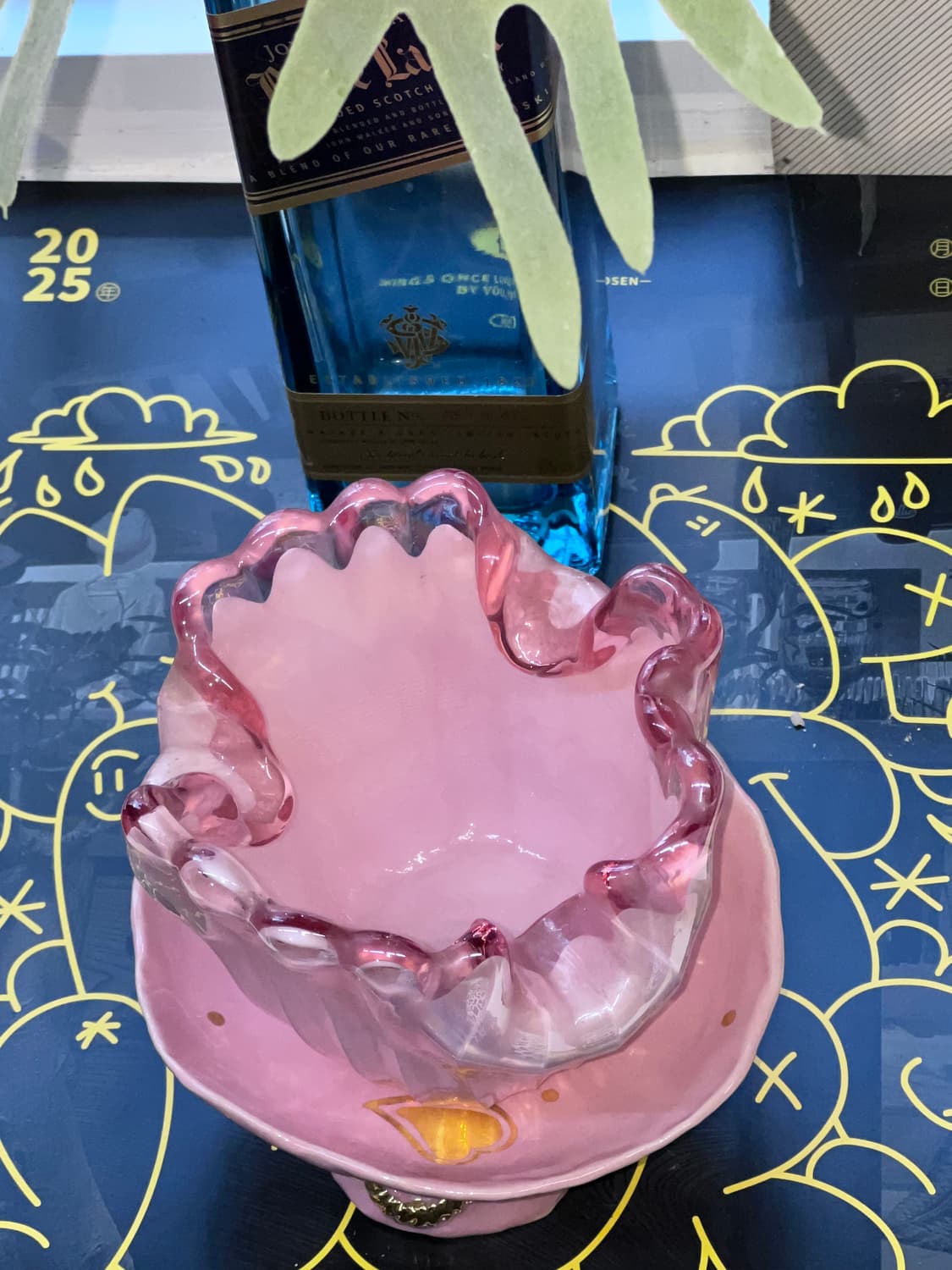 50s Murano Ruffled pink Opaline ArtGlass 상품이미지8