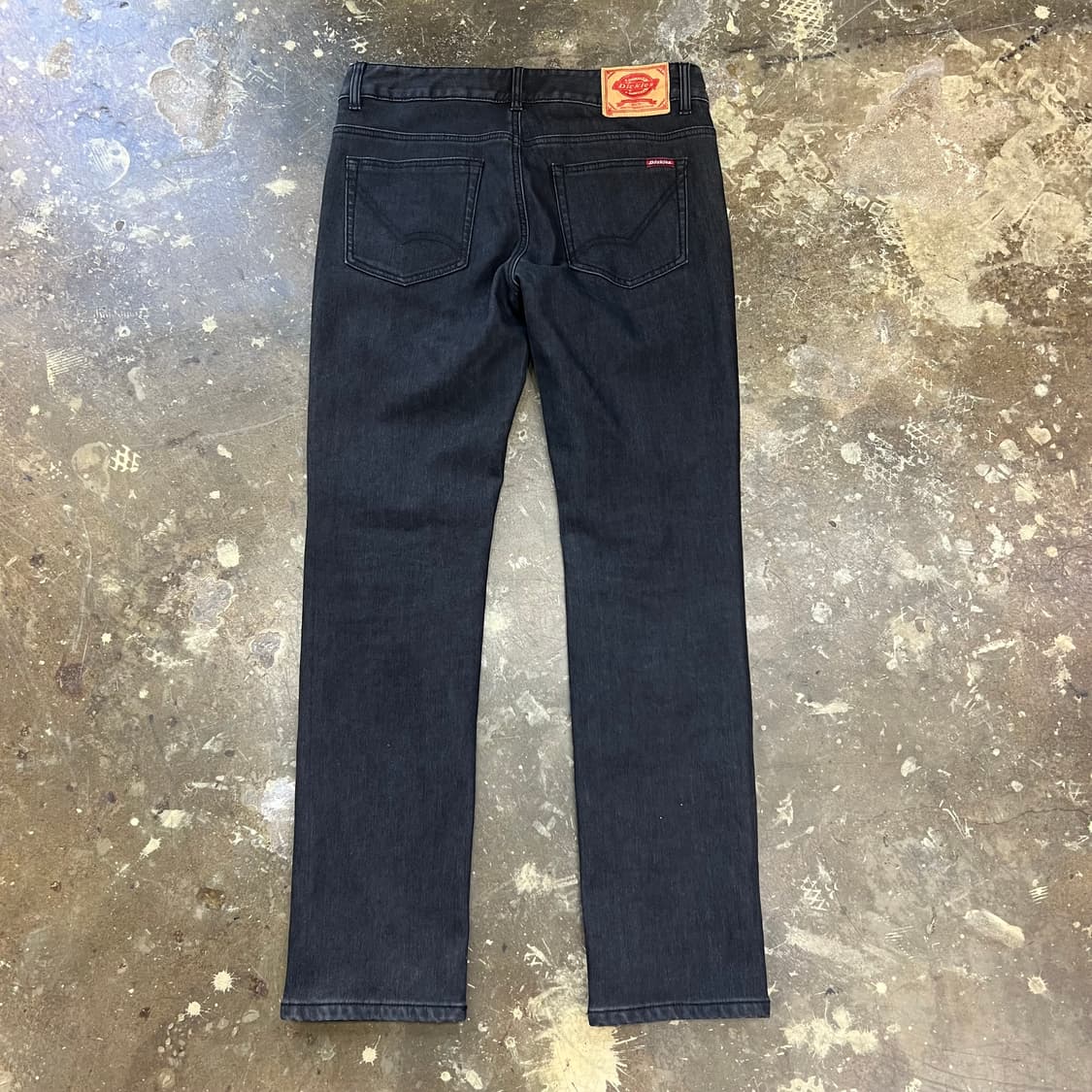 32) 디키즈 기모 데님팬츠 청바지 흑청 블랙진 아메카지 워크웨어 상품이미지4