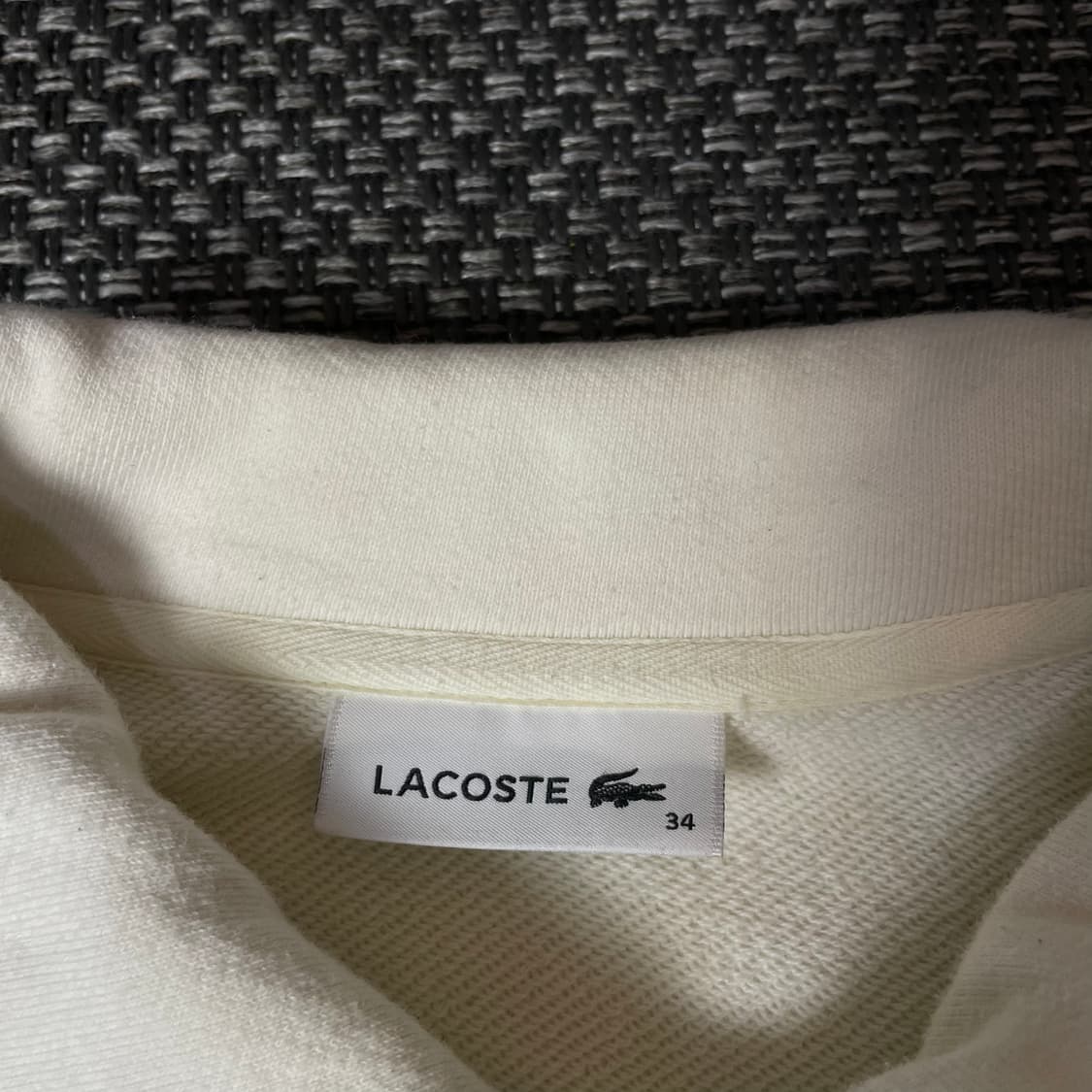 라코스테 아이보리 네이비 단가라 반집업 34 상품이미지4