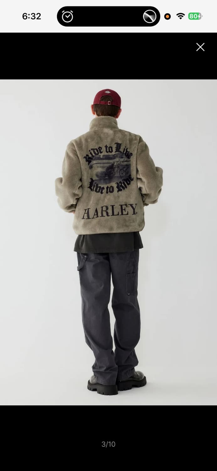 할리데이비슨 프린팅 후리스 상품이미지3