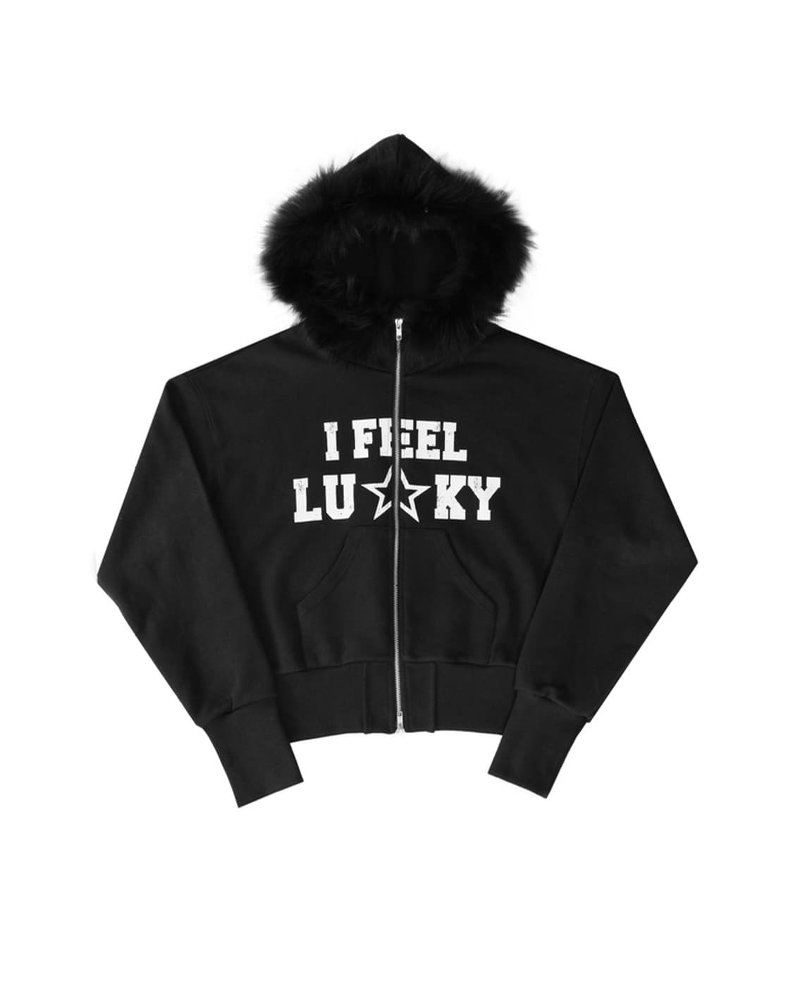 아이필럭키 럭키 퍼 후드집업 L 상품이미지1