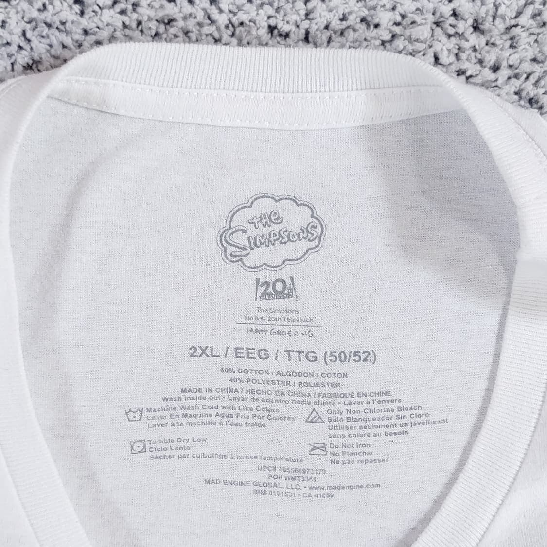 심슨 호머 반팔 티셔츠 2XL 상품이미지9