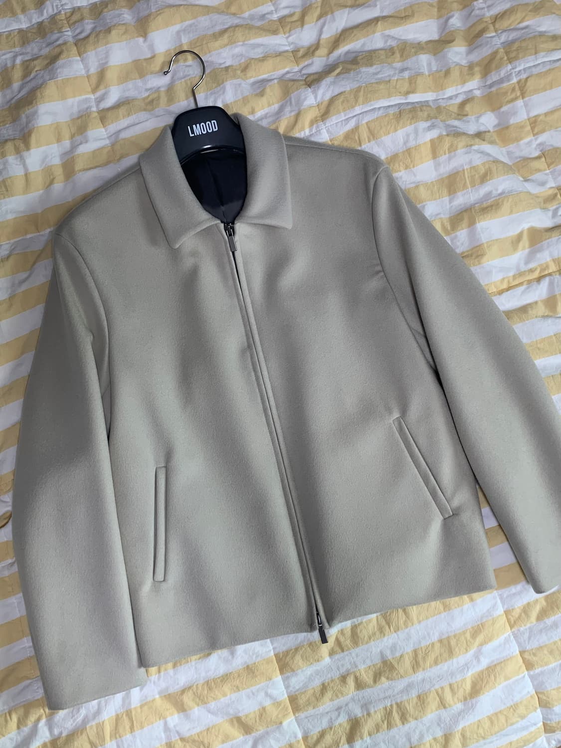 엘무드 미니멀 캐시미어 트러커 자켓 42 상품이미지1