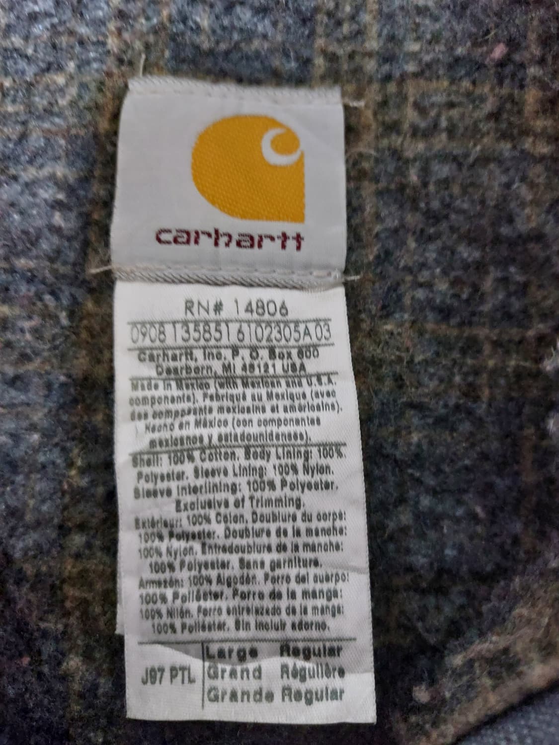 칼하트 디트로이트 j97 ptl L 상품이미지5