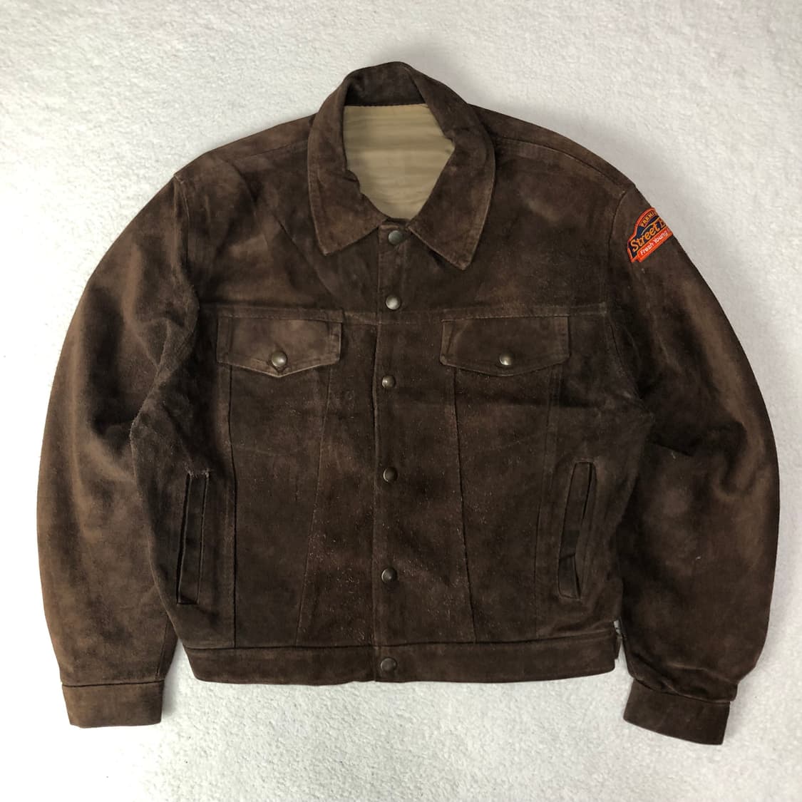 스트릿버즈 크롭 레더 트러커 자켓  상품이미지1