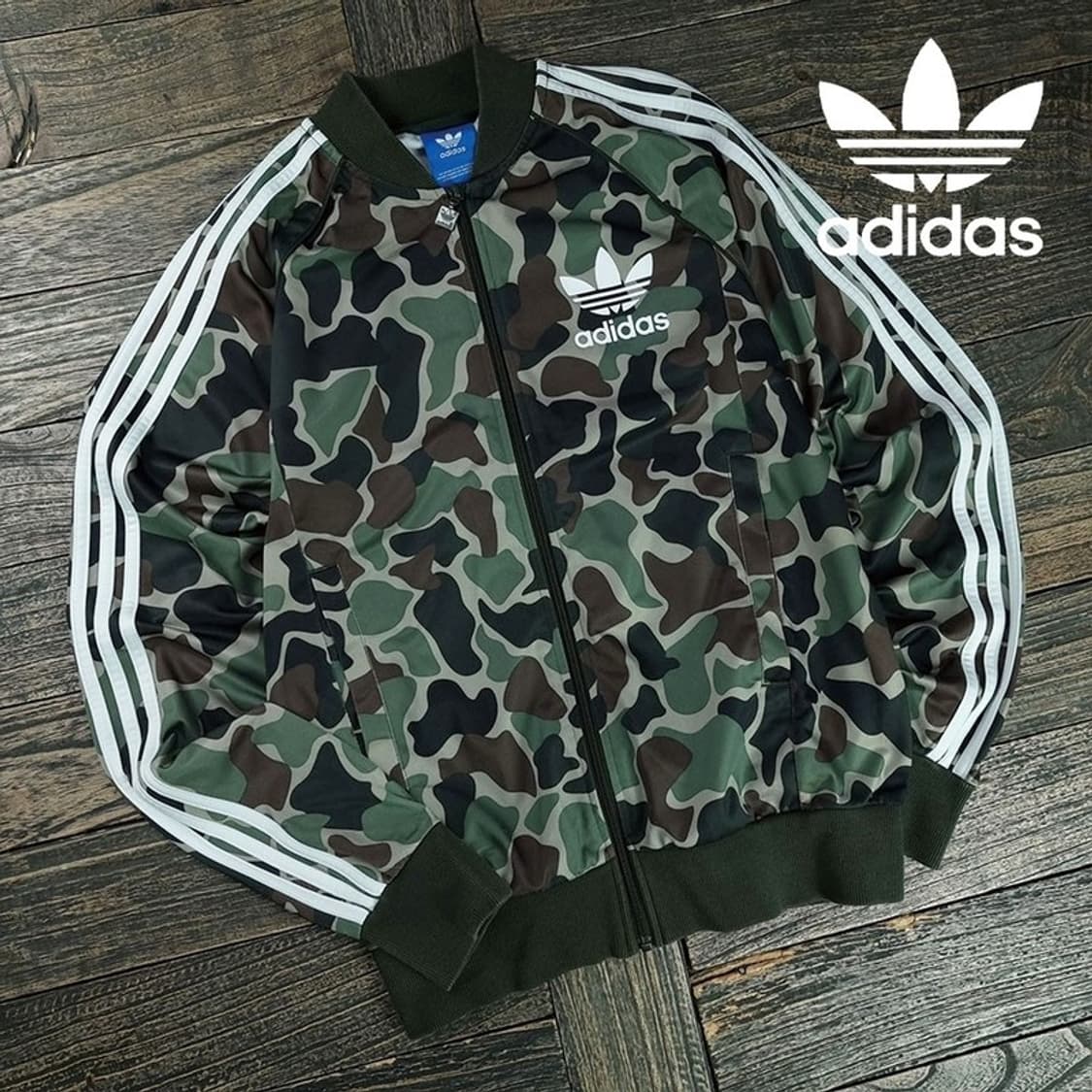 [아디다스] 카모 패턴 슈퍼스타 져지 트랙탑 집업 자켓 M19559 상품이미지1