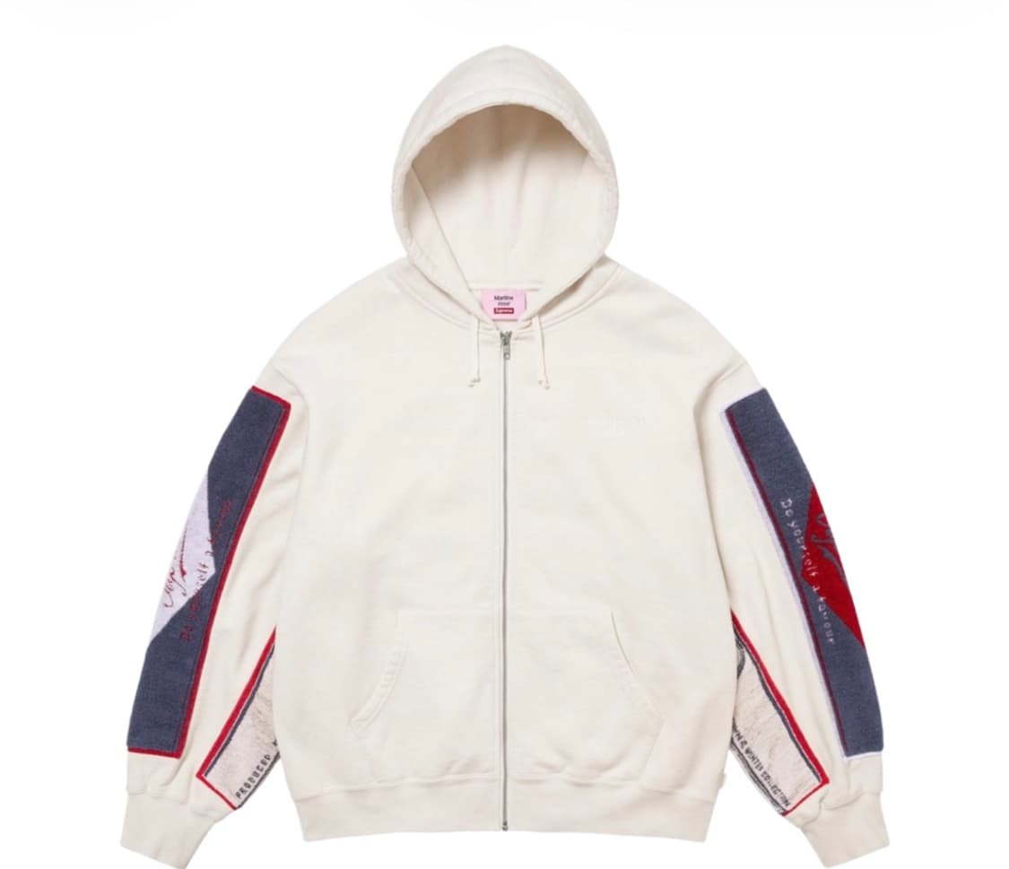 마티론즈 x 슈프림 콜라보 스웨트셔츠 집업 화이트 L 상품이미지1